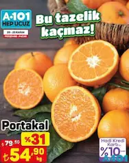 PORTAKAL KG fiyat ve kampanya bilgisi